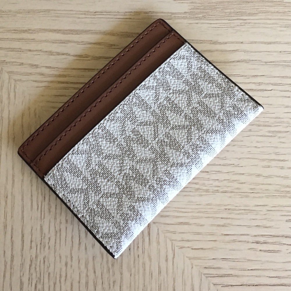 Michael Kors Reed Vanilla Card Holder - Picture 2 of 5